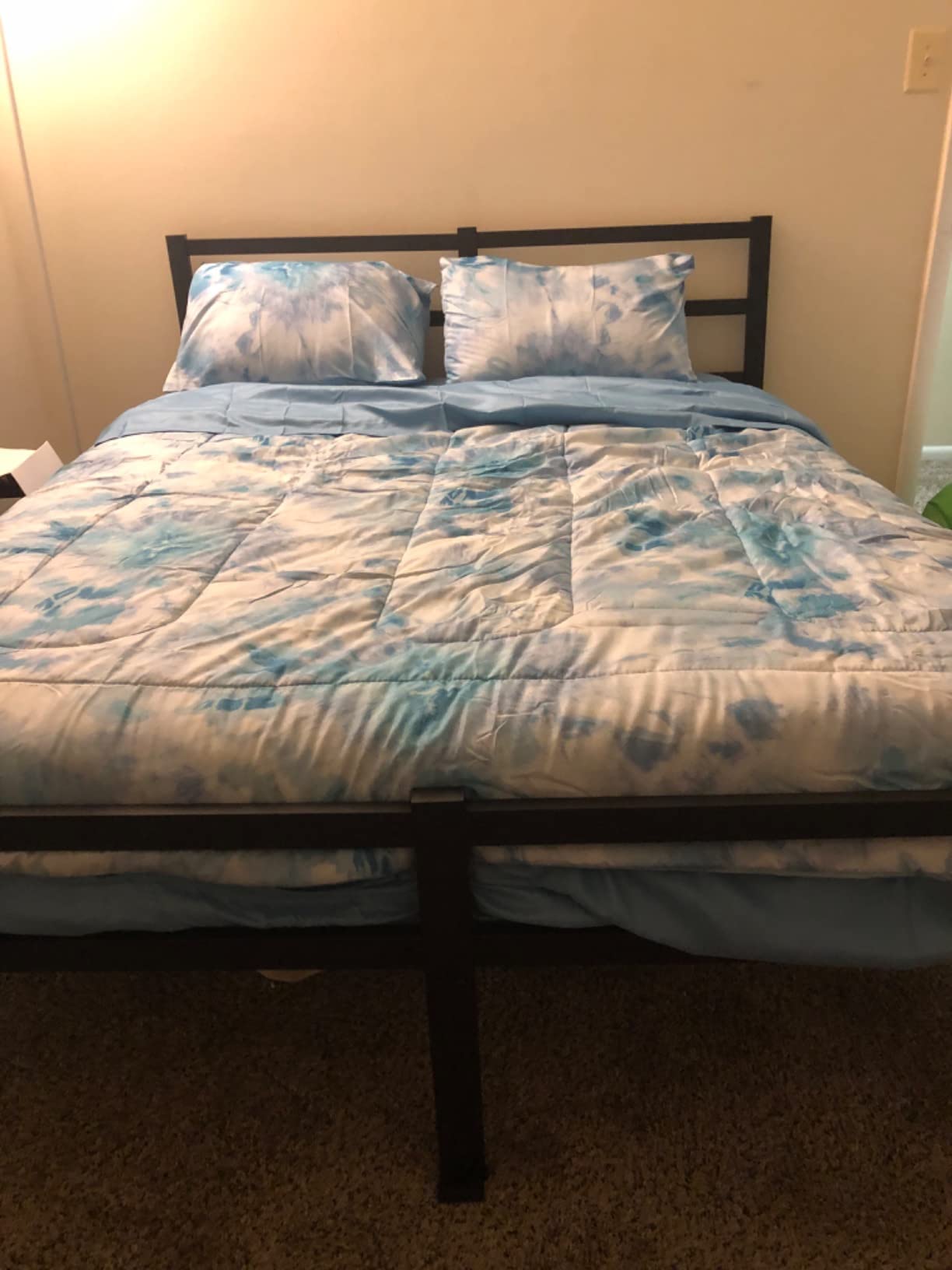 23/mo Finance Mr IRONSTONE Queen Bed Frame with Headboard and