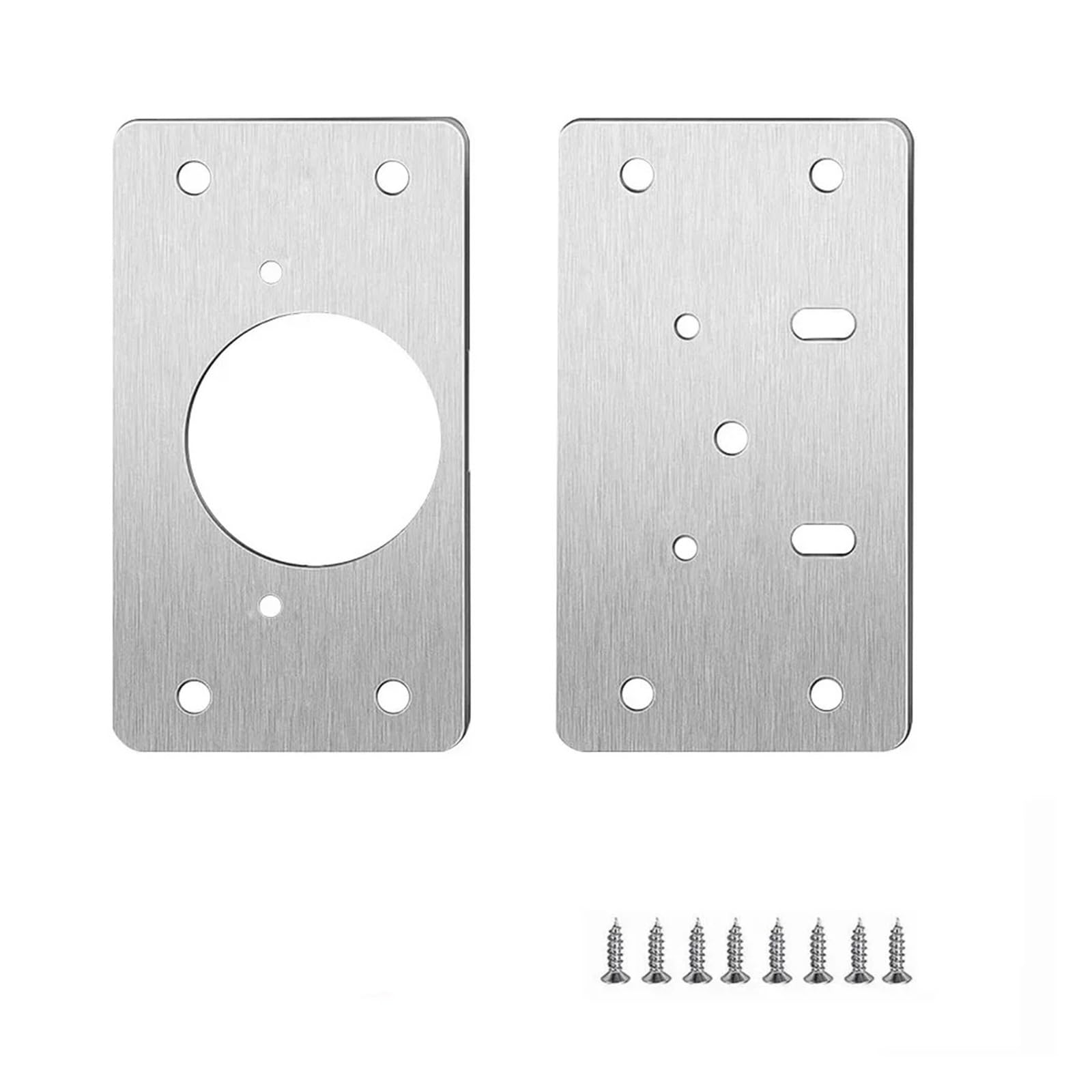 Meytxoa 1 Pair Hinge Repair Plate Repair Plate Hinge Door For Cabinet Close Hinges Cupboard Fixing Kitchen Tool Stainless Steel Board Technology(1 Pair)