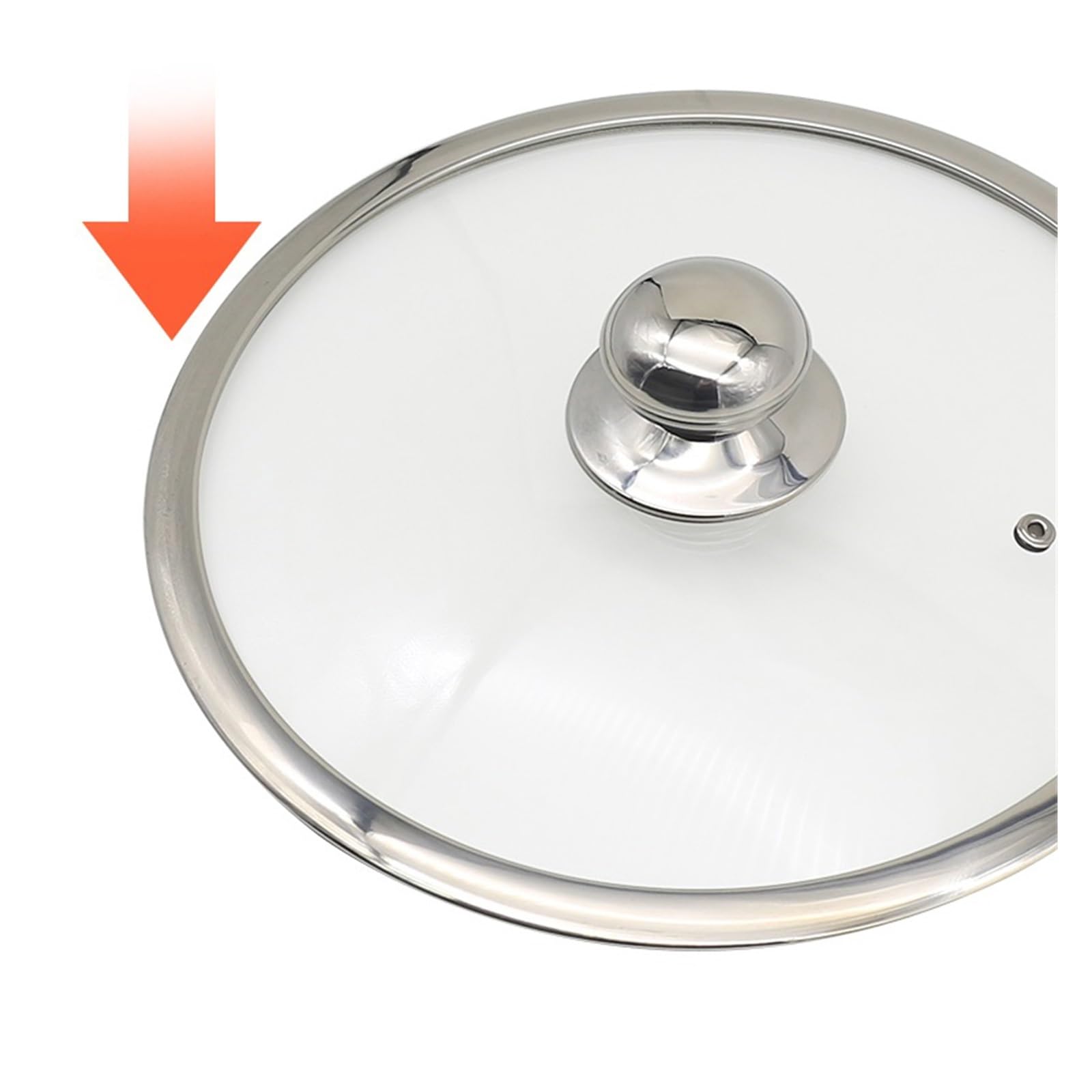 Tapas Universales Cacerola de Vidrio Templado Tapa de Sartén Tapas de Vidrio de Repuesto for Sartenes Ollas y Cazuelas Tapa Transparente Tapa de Olla Visible Tapa Universal para Ollas(32cm)