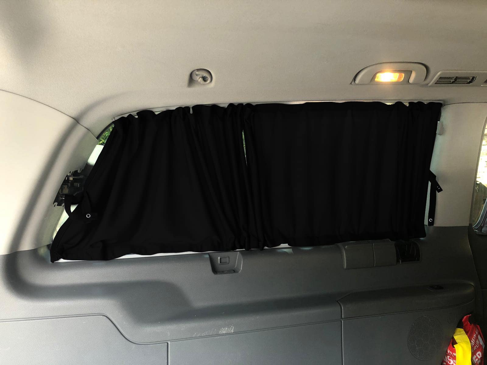 BREMER SITZBEZÜGE Zasłony na wymiar, ochrona przed słońcem, kompatybilne z Mercedes Vito Viano W639, bardzo długi rozstaw osi 2003-2014, w kolorze czarnym, akcesoria kempingowe, akcesoria do kampera,