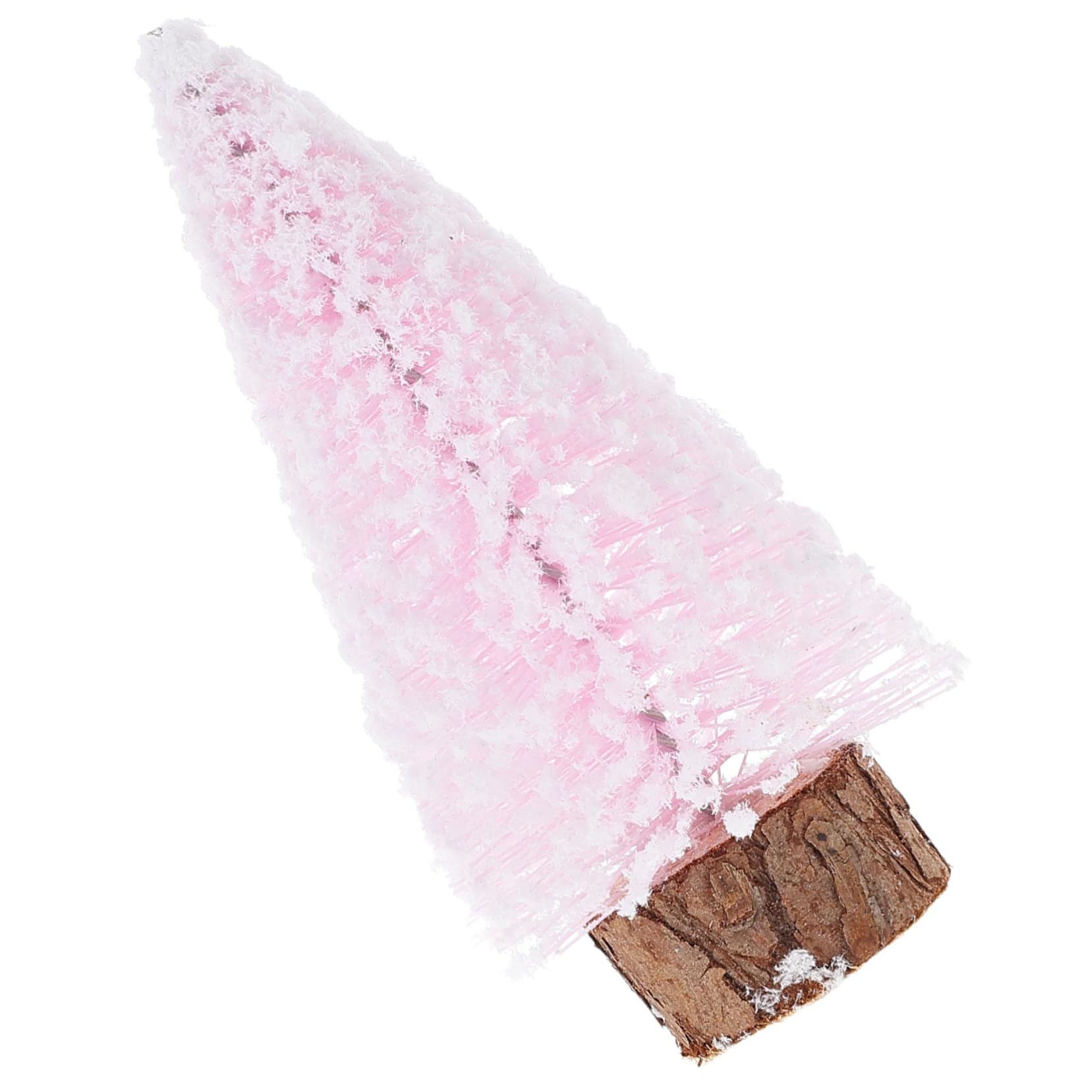ERINGOGO Adornos para arboles de Navidad Manualidades navideñas Adornos navideños Decoración para Ocasiones Especiales pinos de Mesa árboles de sisal Helado Artificial Agujas de Pino Rosa