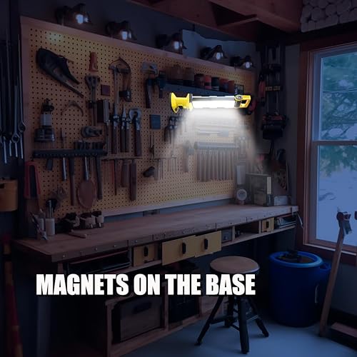 Miniatura 4 de Luz de trabajo LED recargable, 1500 lúmenes bajo el capó luz con base magnética. Luz mecánica inalámbrica alimentada por batería para reparación de