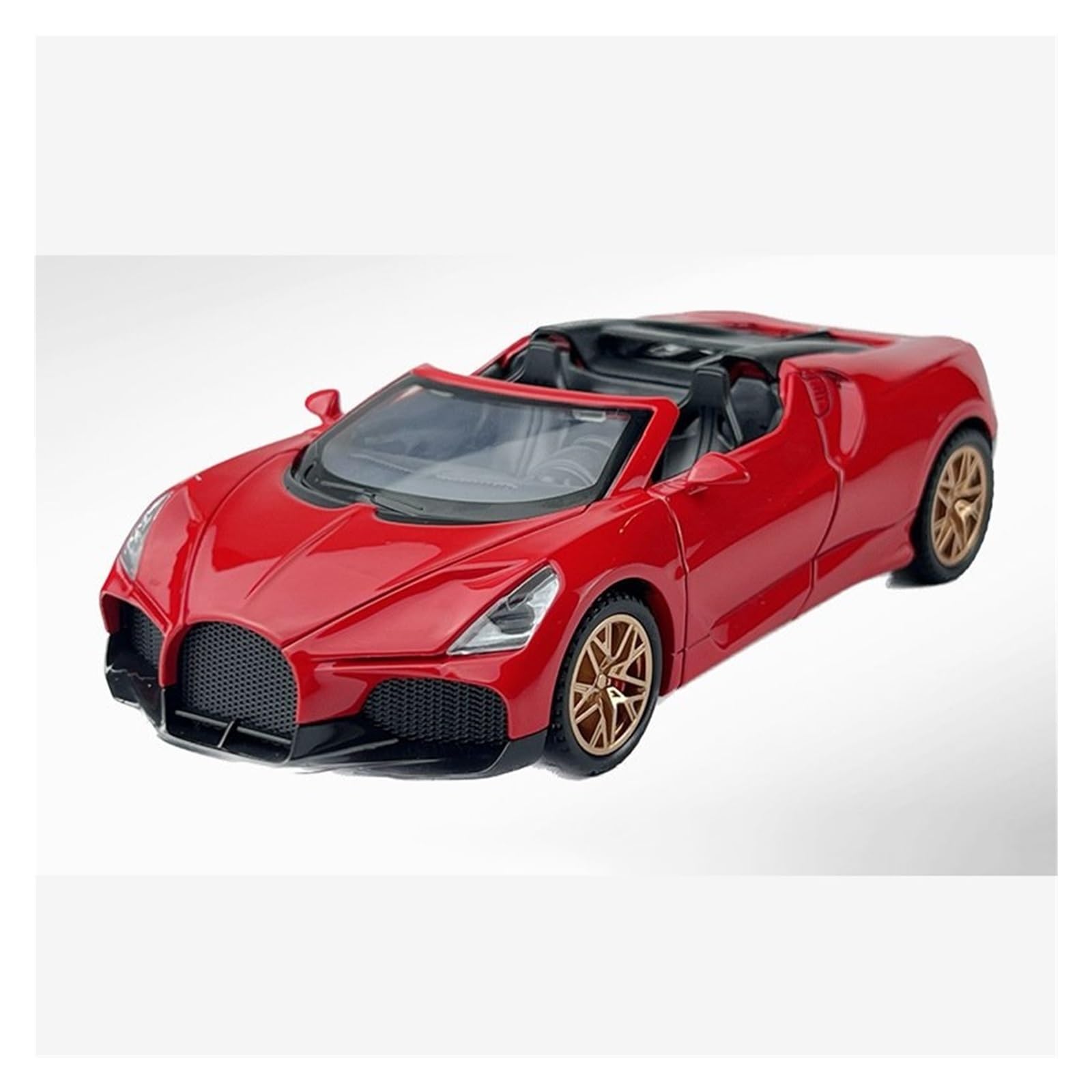 MOCALUX Scale Die-Cast Model Car 1:32 For Bugatti For Mistral Alloy Car Model Diecasts Metal Vehicles(Red)