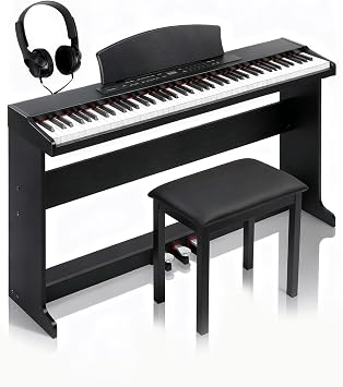 Ktaxon 88 Key Piano Keyboard Digital Piano, Upright Piano with Bench