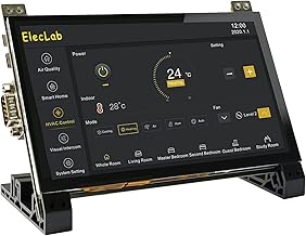 ElecLab Raspberry Pi Touchscreen Monitor 7 Inch DSI Capacitive LCD Display 800x480 RS232/RS485 Speaker Bracket for Raspber...