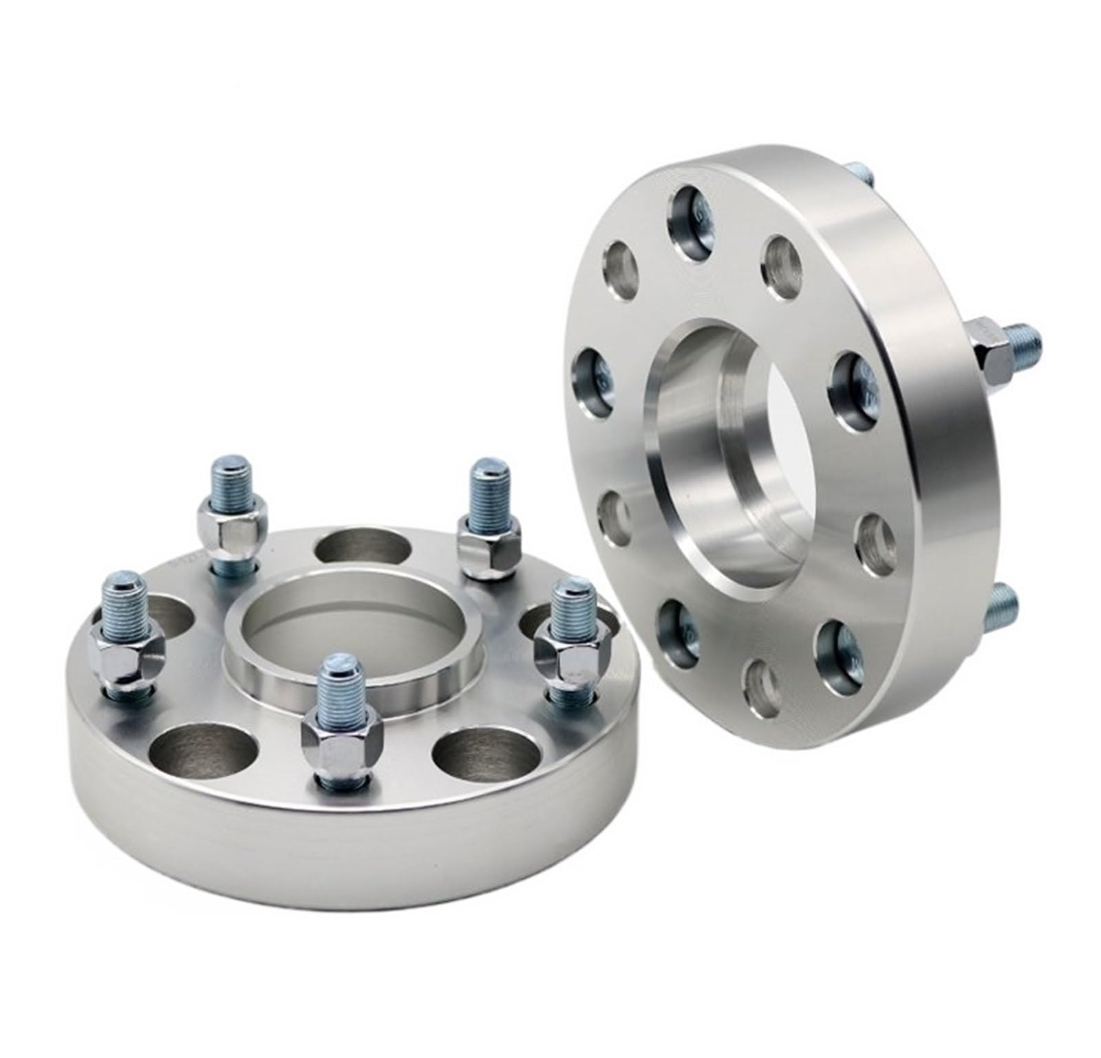 2 pezzi 20/25/30/35/40/45/50mm PCD 5x120.65 CB 70.3mm adattatore distanziale ruota 5 alette serie universale per auto(2PCS 30mm)