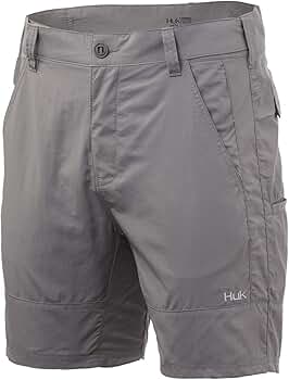 Huk Fishing ショーツ ショートパンツ グレー M （L） 617FMQg-EVL._AC_SY350_QL65_.jpg