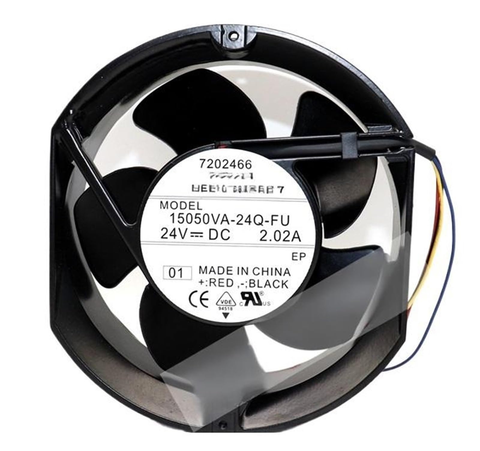Ventilateur de refroidissement robuste 172mm haute durabilité CC 24V