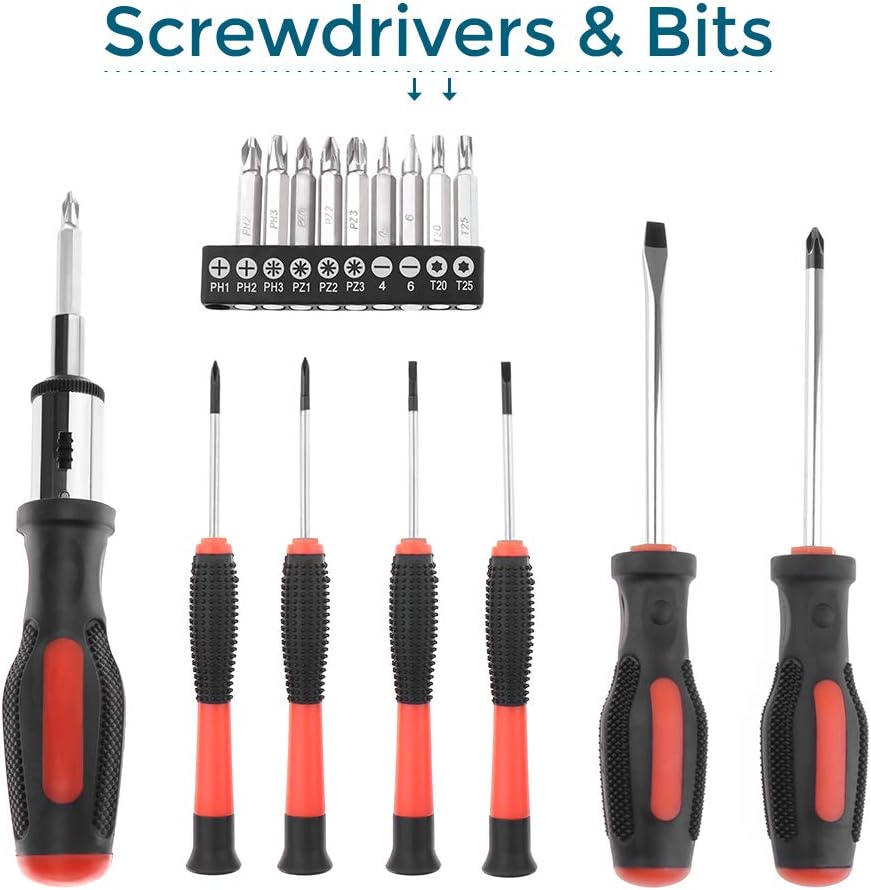 Hottest Sale Miulika 100 Piece Tool Set General Household Hand Tool Kit Home Repair Mechanics Tools Screwdriver Hammer Wrench Plier Saw with Toolbox Storage Case Black Friday - 50% OFF Miulika 100 Piece Tool Set General Household Hand Tool Kit Home Repair Mechanics Tools Screwdriver Hammer Wrench Plier Saw with Toolbox Storage Case