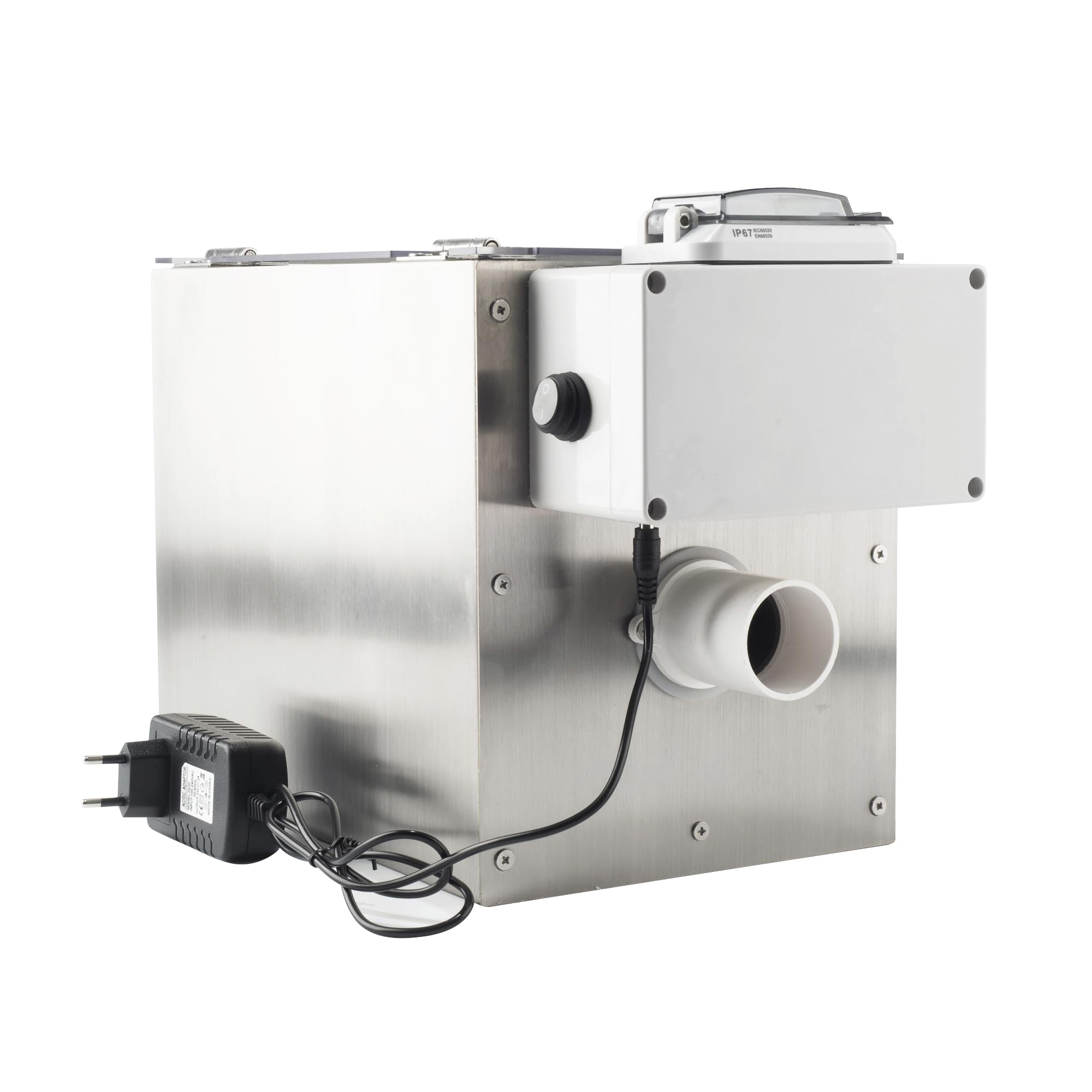 NinjaSieve RDF Automatic Rotary Drum Filter for Koi Tilapia Pond, Fish Farm,Aquarium,Hydroponics, Aquaculture, Aquaponics, Smallest Koi Pond Filter 4T10-1