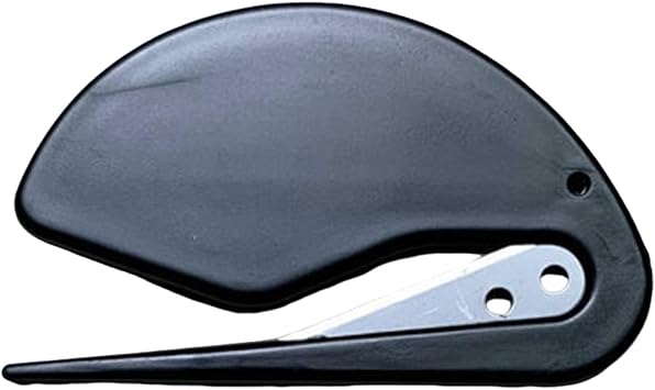 GizmoSynth Envelope Opener, Envelope Opener Slitter, Wrapping Paper Cutter with Concealed Blade, Package Opener Tool, Magnifying Glass, Envelope Opener for Office Black