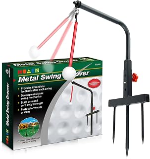 BUDDHI Golf Swing Trainer, Golf Accessories for Gift, Golf Gifts for Men, Golf Training Aid, Durable Metal Practice Golf Swing Training Aid, Golf Swing Trainers, Golf Practice Equipment