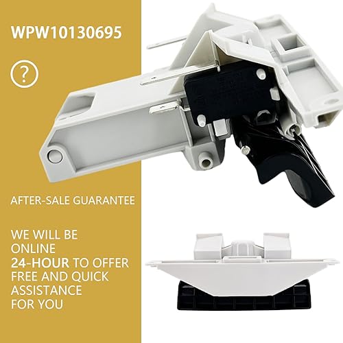 Miniatura 6 de Eifelgold WPW10130695 Dishwasher Door Latch Handle Black WPW10130695 WPW10130694 WPW10130695VP WPW10130696 Fits maytag WPW10130696VP W10130694