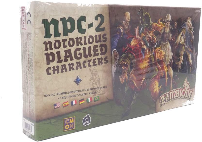 Zombicide: Black Plague NPC-2 Notorious Plagued Characters - Unleash a New Company of the Undead! Cooperative Strategy Game, Ages 14+, 1-6 Players, 1 Hour Playtime, Made by CMON