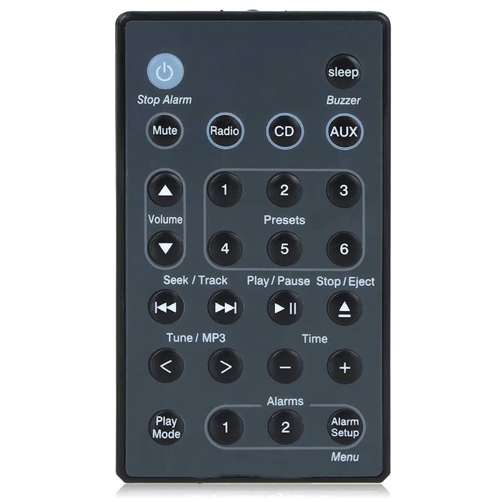 Replaced Remote Control fit for Music Radio System CD AWR1B1 AWR1B2 AWRCC1 AWRCC7 AWRCC8 AWRCC2 AWRCC3 AWRCC4 AWRCC5 AWRCC6