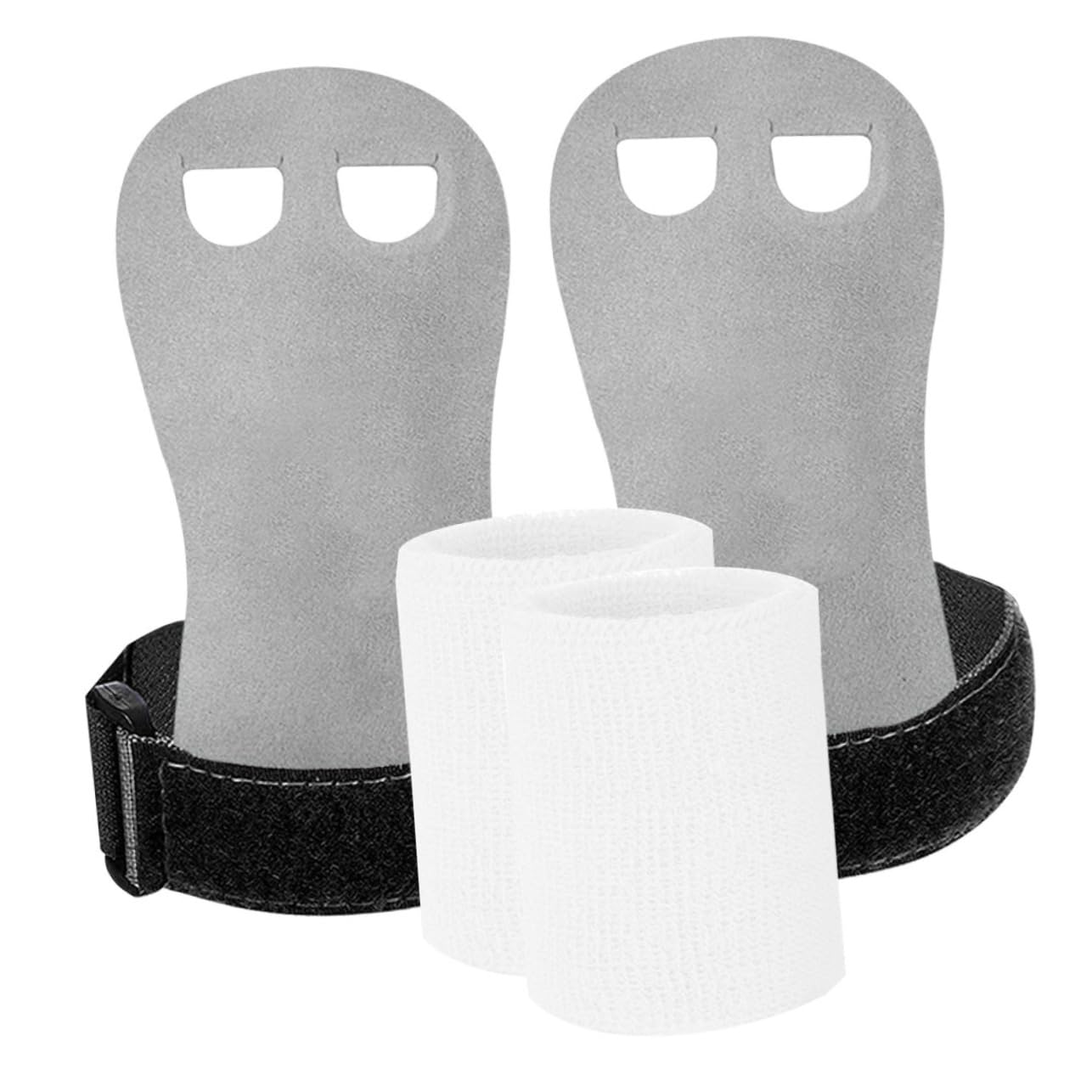 Happyyami Elastic Gymnastics Hand Grips for Boys and Girls Wrist Straps Weightlifting Gymnastics Grips Wristbands Set Palm Protect