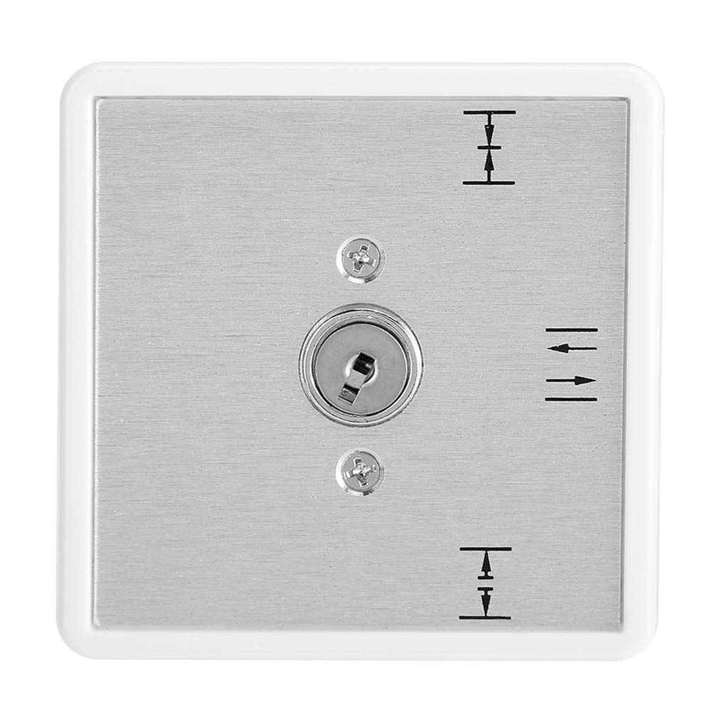 Interruptor de llave de 3 posiciones para puerta automática, de selección de control de acceso con funciones automáticas de normalmente abierto y cerrado, interruptor