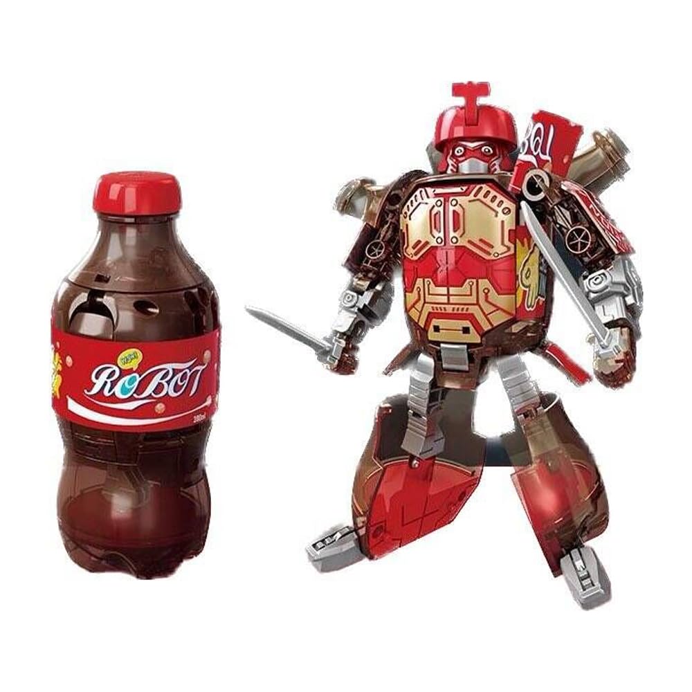 Amazon.co.jp: おもちゃ 変形 XINGGANG TOYS 飲料ロボット 4体セット
