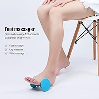Vista 2 de Rodillo de masaje de pies, rodillo portátil para reflexología de pies para recuperación de acupresión de tejido profundo para relajarse, pies