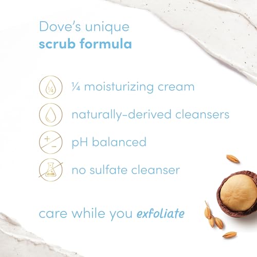 Image of Dove Limited Edition Holiday Treats Exfoliating Mini Body Scrub 4 Pack for Deep Nourishment 3.5oz each