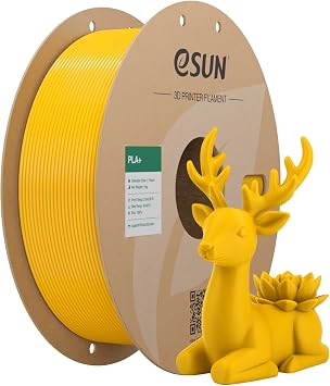 eSUN PLA+ Filament 1.75mm 1KG Gold,PLA Plus 3D Printer Filament