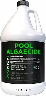 AquaDoc スイミングプール用液体殺藻剤 - 125オンス - 非金属 銅フリー プール藻類制御 内蔵クラリファイヤー付き - 米国製