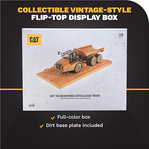Miniatura 6 de Diecast Masters 1/50 CAT 745 Camión articulado desgastado 85704