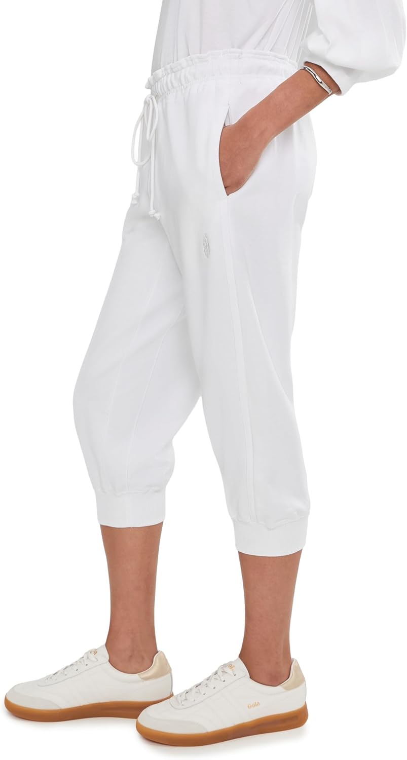 Free People Women's Flutter Joggers, Ivory, Small - Image 3