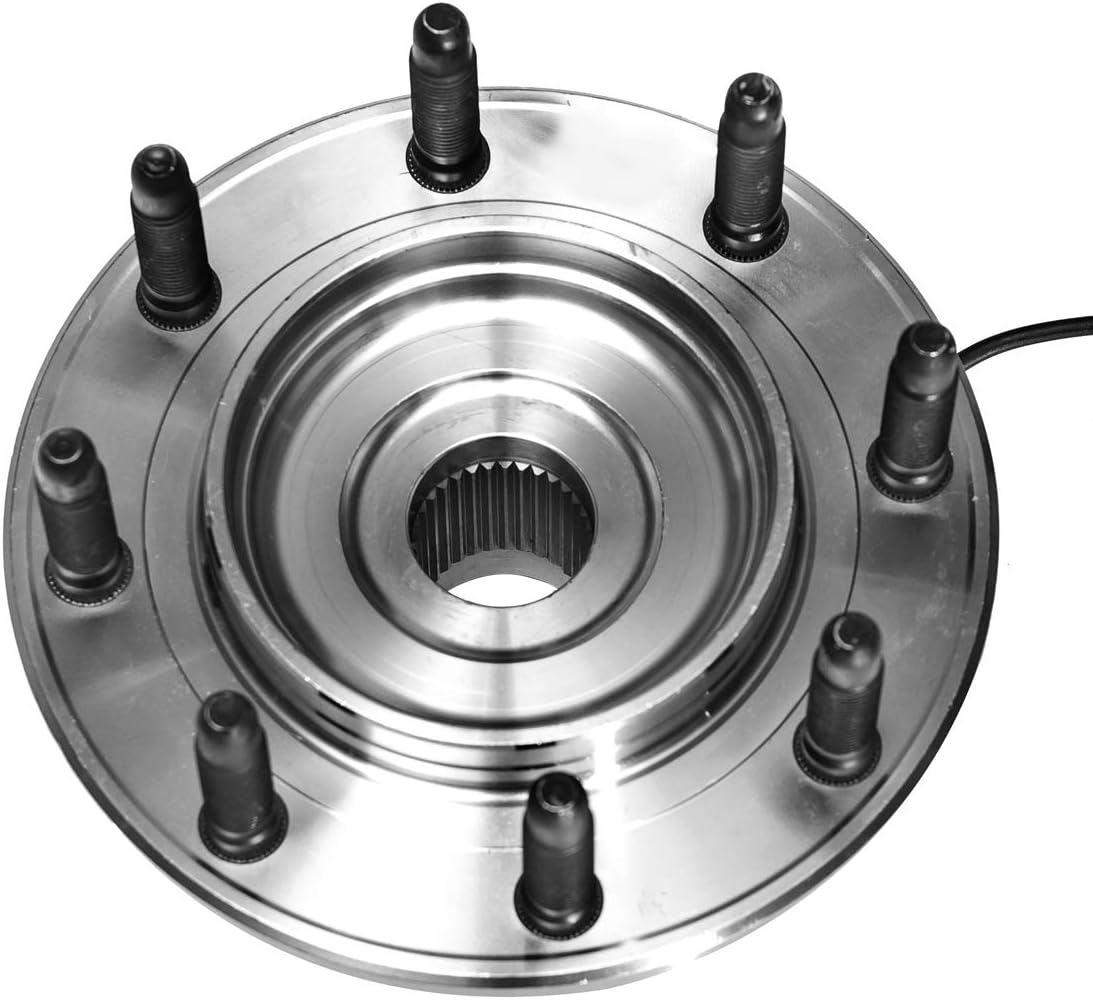 AUQDD 515098 x2 (8 Lug W/ABS) Front Wheel Hub and Bearing Assembly Compatible With 07-10 Chevy Silverado 2500HD,Suburban 2500 /GMC Sierra 2500HD,Yukon XL 2500/08-09 Hummer H2