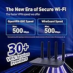 GL.iNet GL-MT6000 (Flint 2) WiFi 6 High Speed Gaming Routers for Wireless Internet, 2 x 2.5G Ethernet Ports for Fiber Optic Modem, Long Range Computer VPN WiFi Router, Home & Business - Image 3