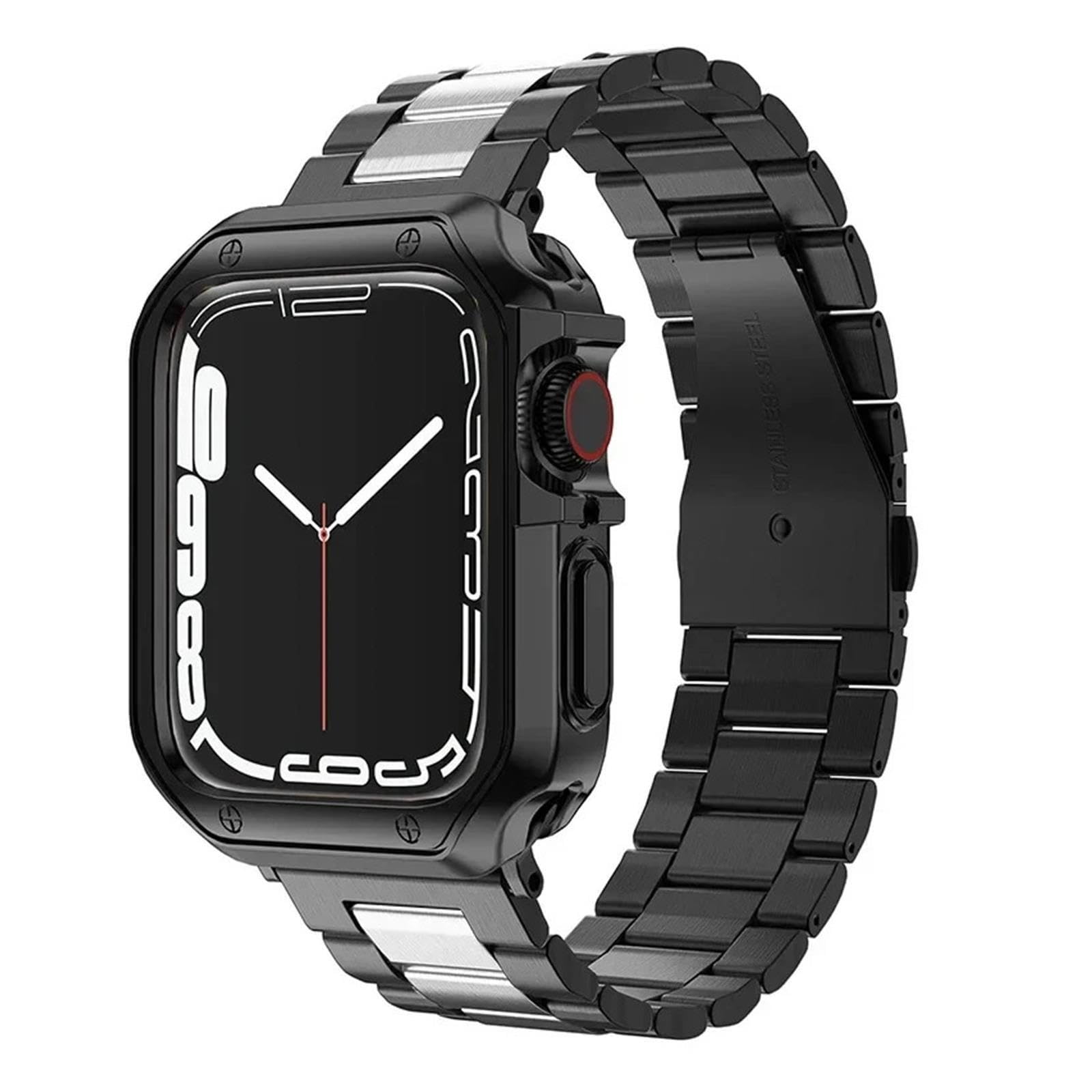 1 funda protectora de TPU + correa de metal for reloj Ultra Band