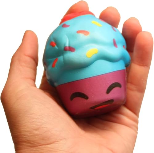 Miniatura 9 de Juego de 6 lindos dulces bocadillos de comida Squishy personajes de espuma de tiro lento, helado, dona, magdalena, pastel y sándwich de helado