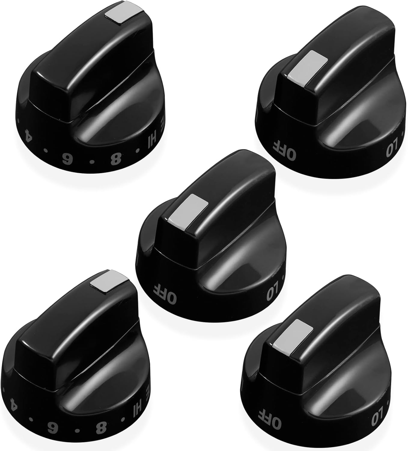 Allstare 316218401 Stove knobs Replacement for Frigidaire Kenmore Stove Parts Oven Knobs Frigidaire Kenmore Gas Range Parts Cooktop Control Knobs Burner Knobs 5 Pcs