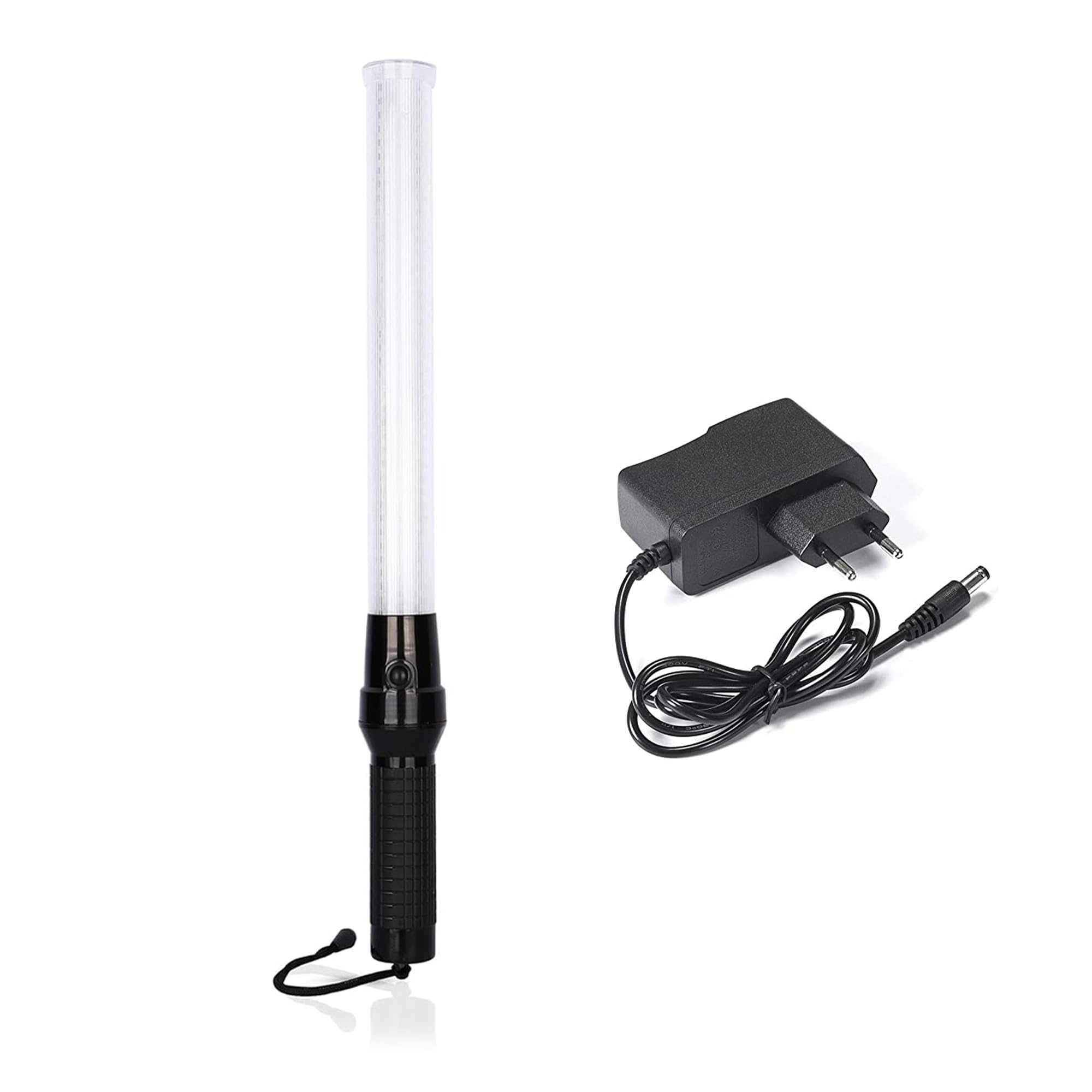 Robustt Baton Light Stick "21 inch" (Pack of 1) with Rechargable Battery, Red & Green Blink for Road Safety and Traffic Control, Street Protection Wand Baton- Charger Included