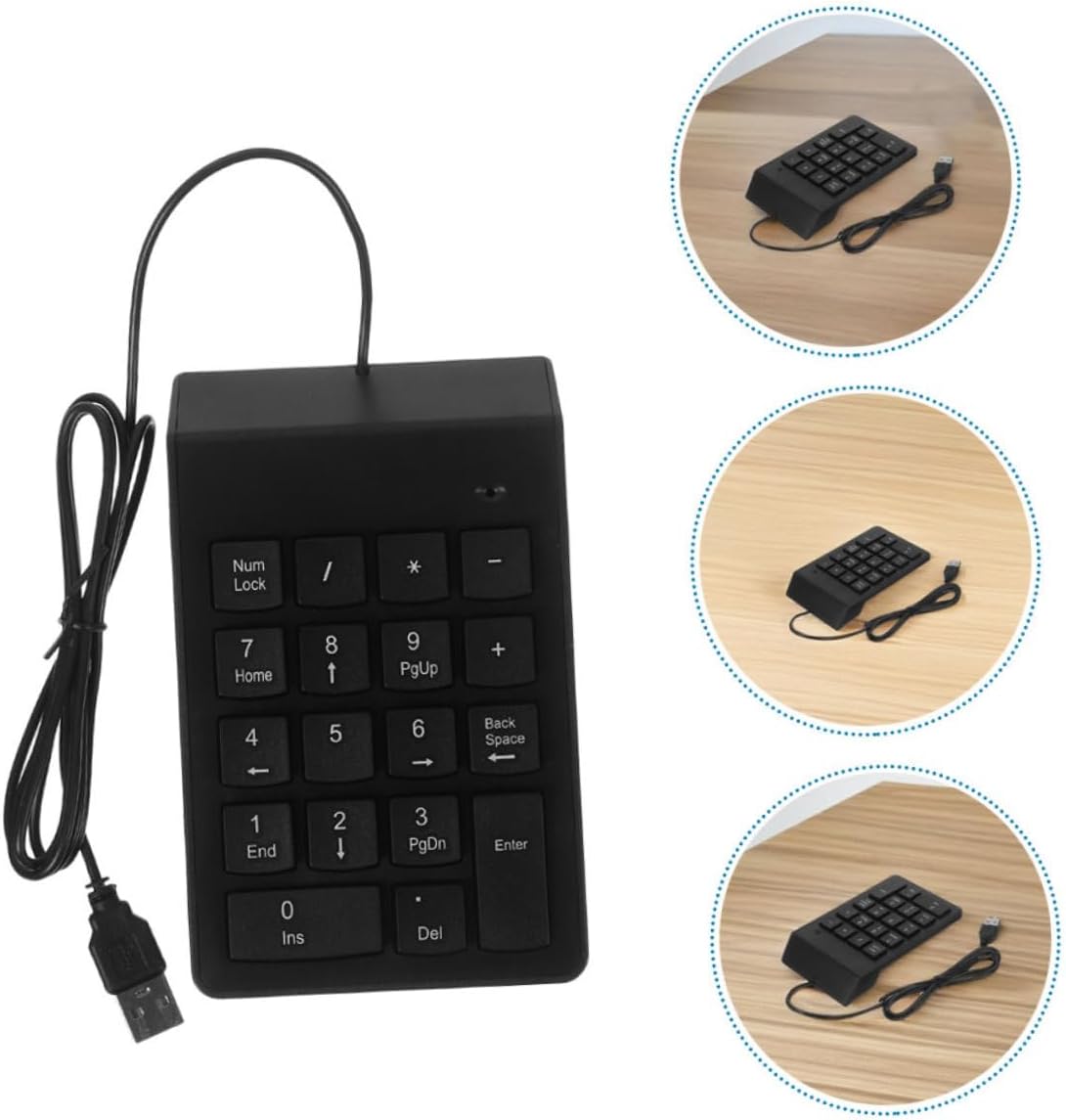 2pcs USB Numeric Keypad Portable Financial Accounting Keyboard for Laptop Pc Notebook Compact Design for Efficient Data Entry and Professional Use