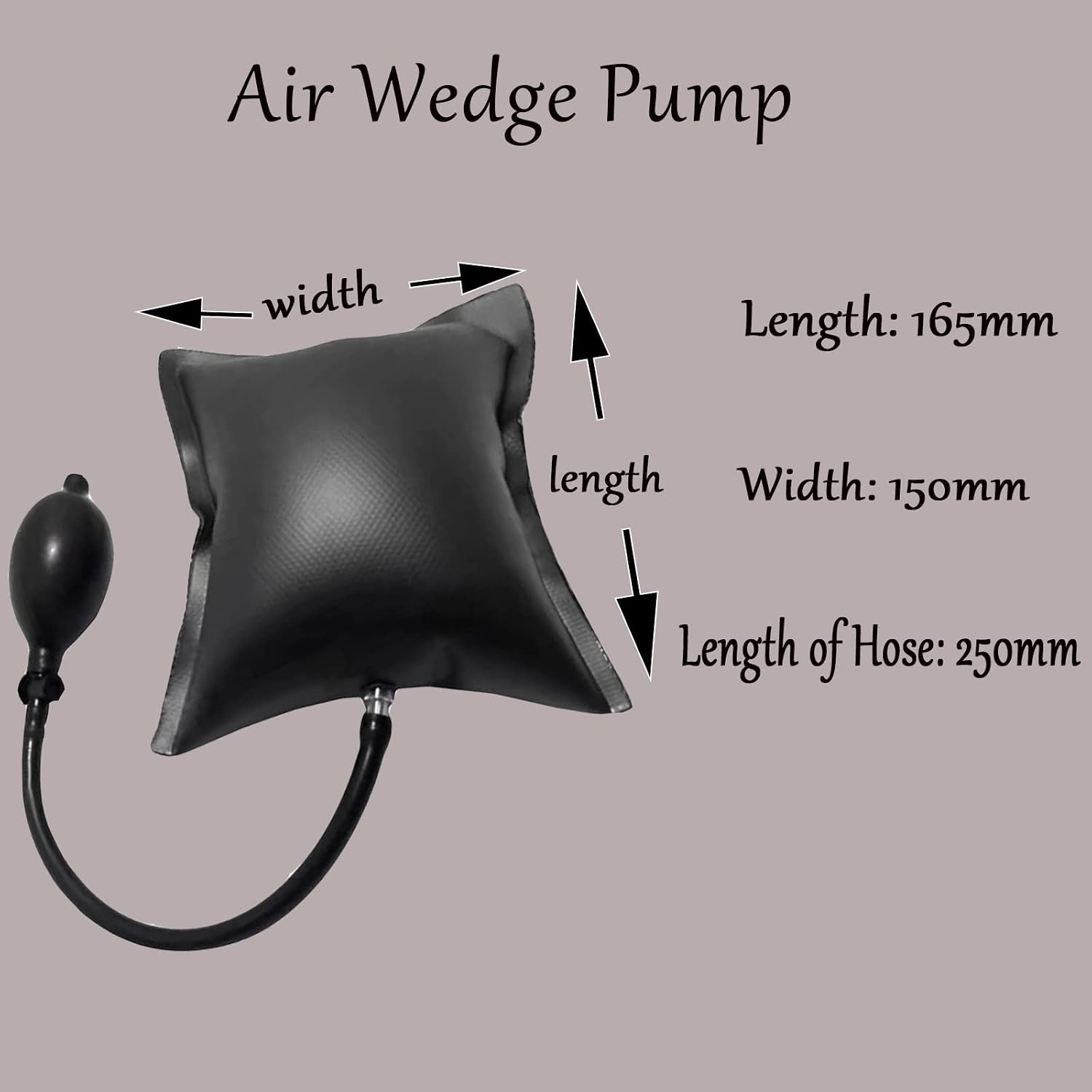 Air Wedge Pump Car Air Shim Auto Adjustable Air Wedge Bag Pump Leveling and Alignment Tool Inflatable Shim Bag for Car, Home Use, Door Installation, Window and More(300lbs)