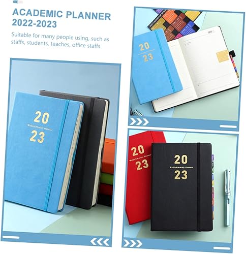 Miniatura 9 de MAGICLULU 5 piezas 2023 Plan Book 2023 Agenda mensual Agenda Calendario Calendario 2022 A5 Cuaderno de trabajo Cuaderno de superficie dura Libro de