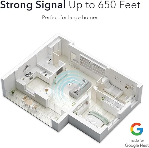 Miniatura 6 de Wasserstein Timbre para Google Nest Doorbell (cableado, 2 generación) con transmisor con cable (blanco) - No compatible con el timbre Nest (batería)