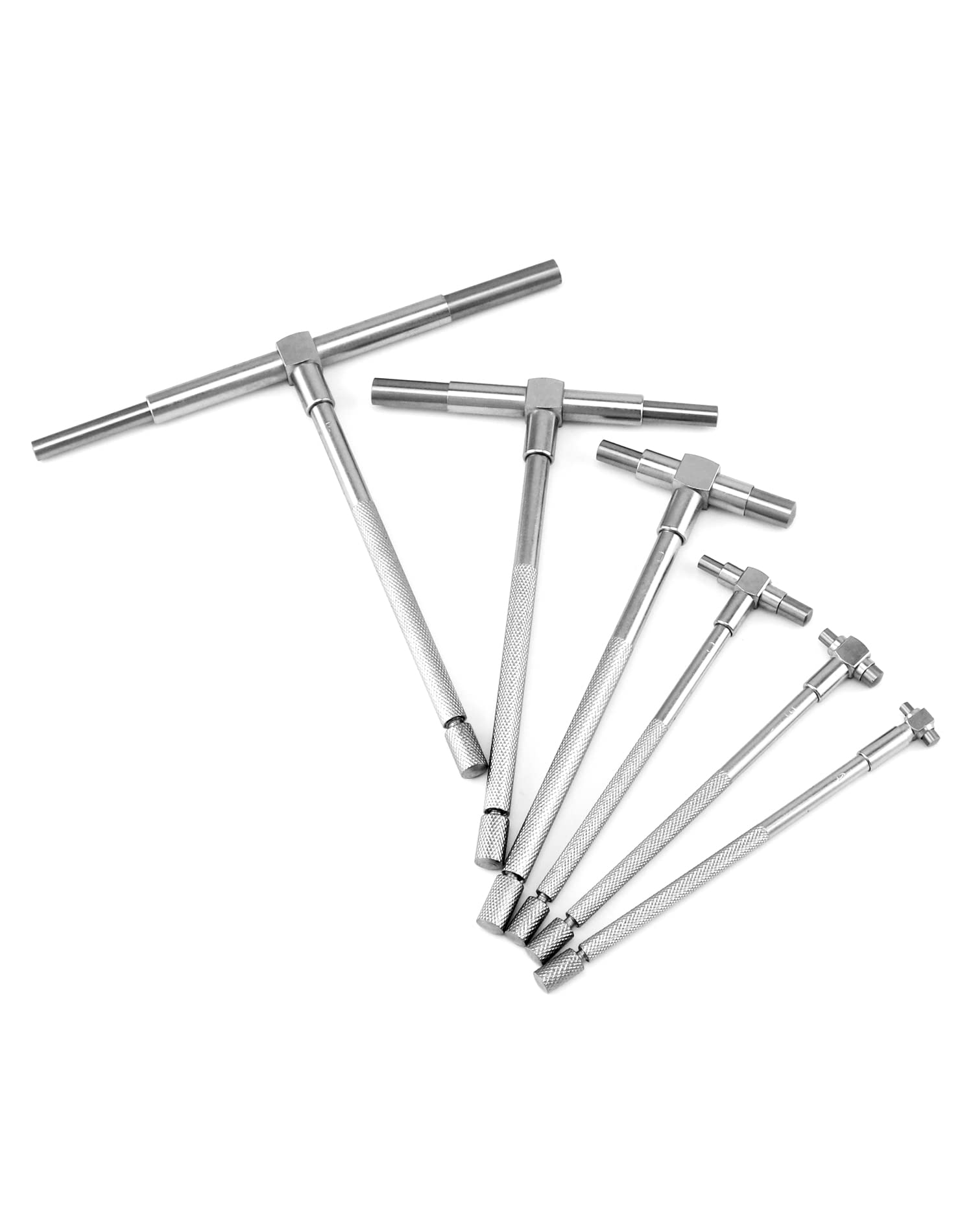 QWORK® Calibro Telescopico 8mm - 150mm Calibro Interno Set, Truschino Falegname, 6 Pezzi