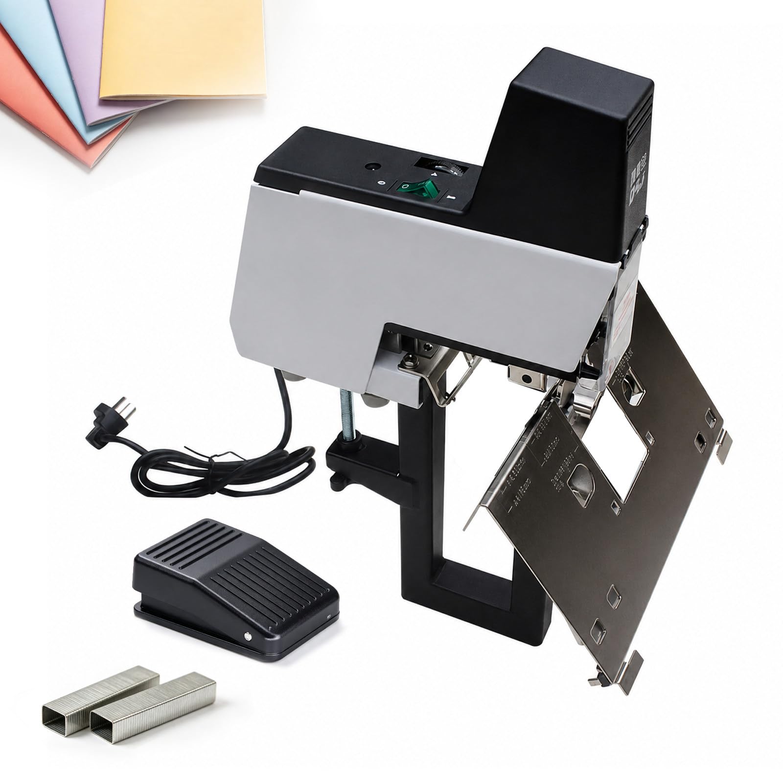 Graffatrice Automatica elettrica Professionale | Funzionamento elettrico, regolazione forza, ideale per produzione ripetuta di documenti