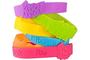 Wonder Woman Birthday Party Supplies: Superhero Comic Quotes & Sayings Bracelets