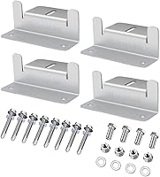 Vista 1 de 4 Units per Set Solar Panel Mounting Z Brackets, Solar Panel Mounting Brackets Lightweight Aluminum Corrosion-Free for RVs, Trailers, Boats, Yachts