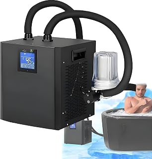 Upgraded 600W Cold Plunge Chiller, 1/3 HP Ice Bath System for Fast Muscle Recovery, Easy Setup with Insulated Hose & Pump, Efficient Micron PP Filter
