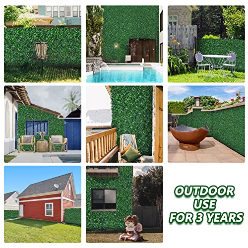 Grooy 12Pcs Grass Wall Panel With Flowers, 20X20Inch Boxwood Panels, Grass Backdrop Wall, Privacy Hedge Screen, Uv Protected Wall Backdrop For Outdoor Garden And Indoor Home Wedding #TOP4