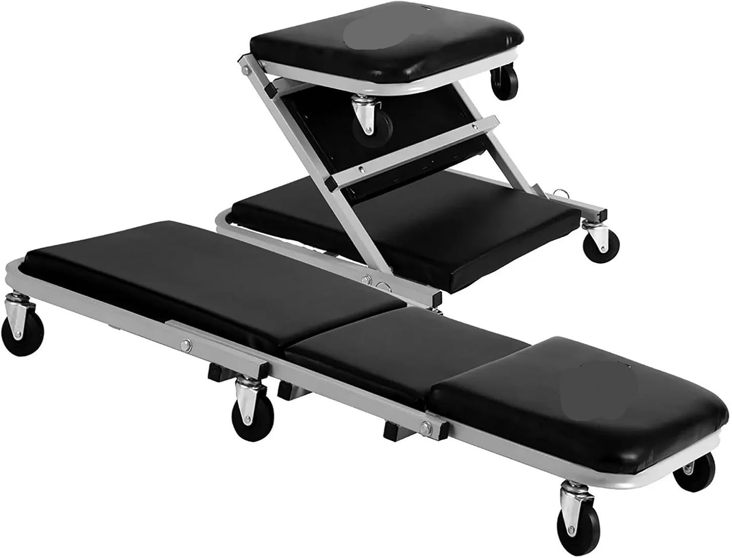 Garage Shop Creepers Foldable Artificial Z Car Repair Creeper Folding Seater Garage Rolling Stool