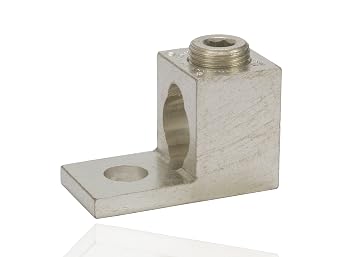 NSI BS400T Dual Rated Mechanical Dual Range Lug, One-600-MCM-4 Two-250 MCM-1/0 Wire Range, 9/16" Mounting Hole, 1.375" Width, 1.813" Height, 2.813" Length