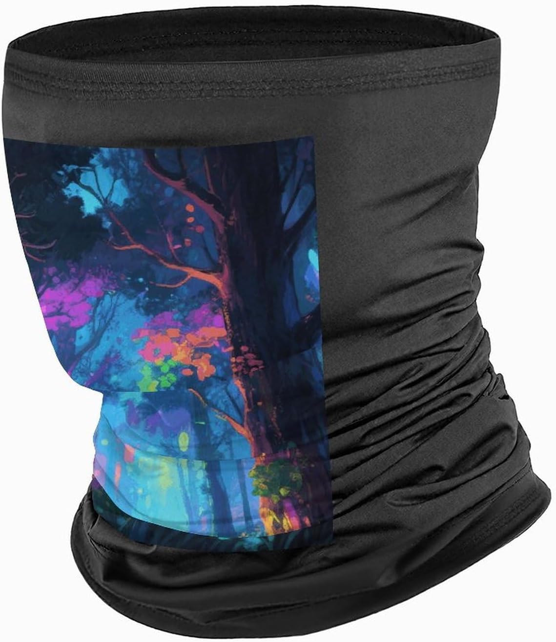 Fluorescent Forest Neck Gaiter Face Mask Ski Mask Cold Weather Balaclava Winter Face Cover Scarf for Women Men
