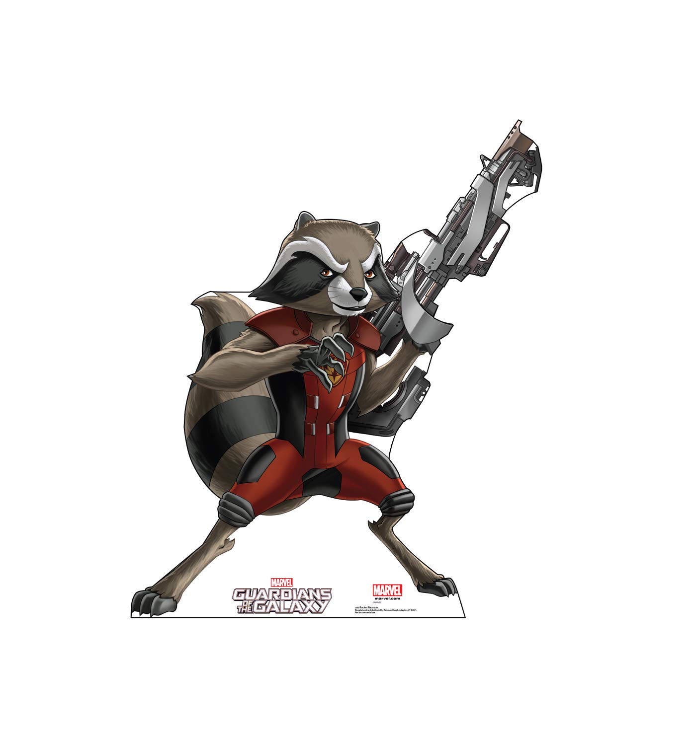 Cardboard People Rocket Raccoon Life Size Cardboard Cutout Standup - Guardians of The Galaxy (TV Series)
