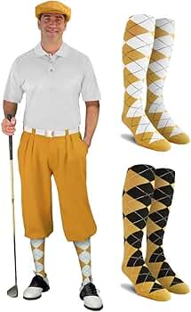 GOOLD GOLF ROCKERS ソックス Amazon.com: Mens Multi Style Gold Golf Outfit - Matching
