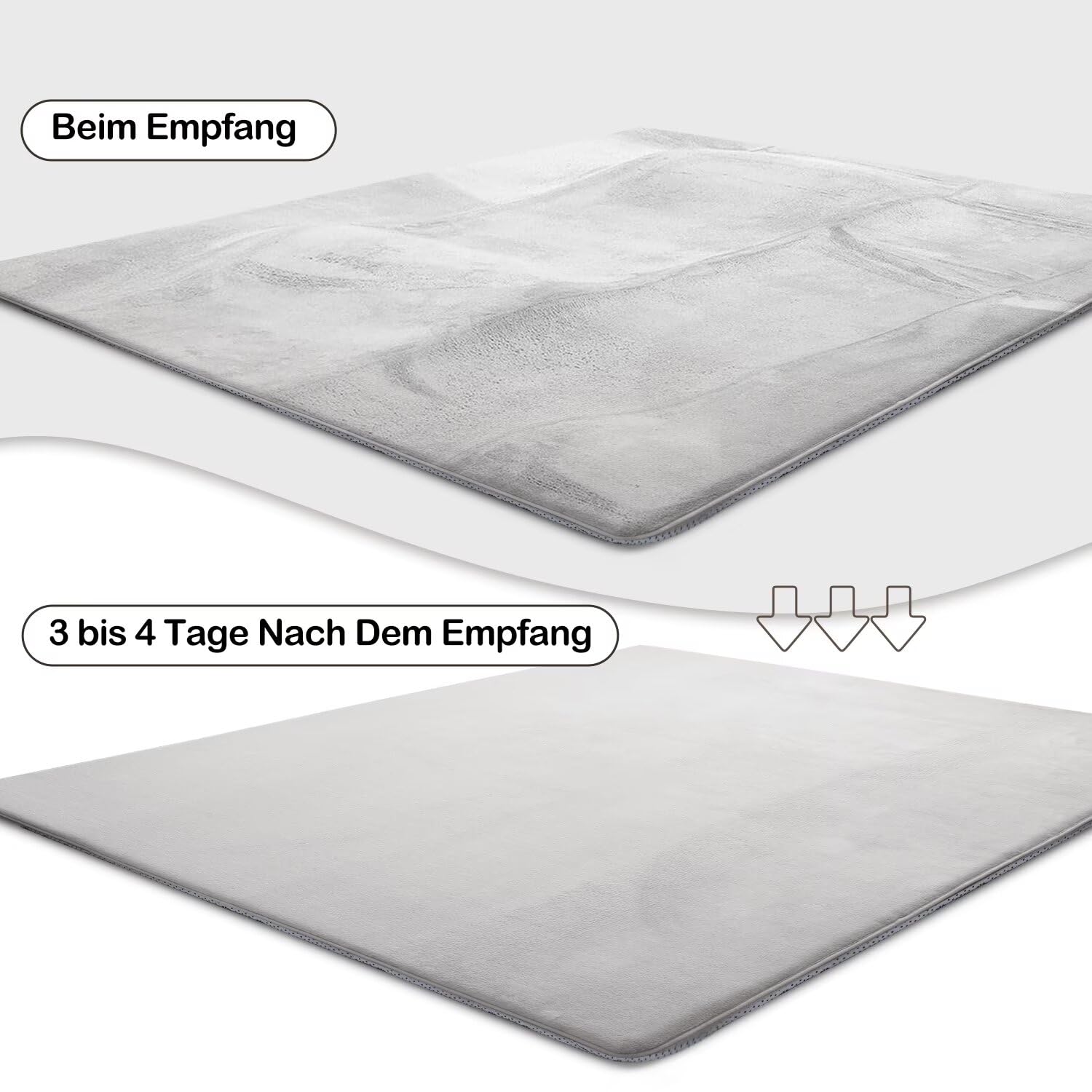 Krabbelmatte für Baby, 80×200×3CM Kinderteppich, rutschfest, Grau | Weicher, Dicker Kinderteppich, Baby-Krabbelmatte, Rutschfester Untergrund, Schutz beim Spielen, Geeignet für Mädchen & Jungen